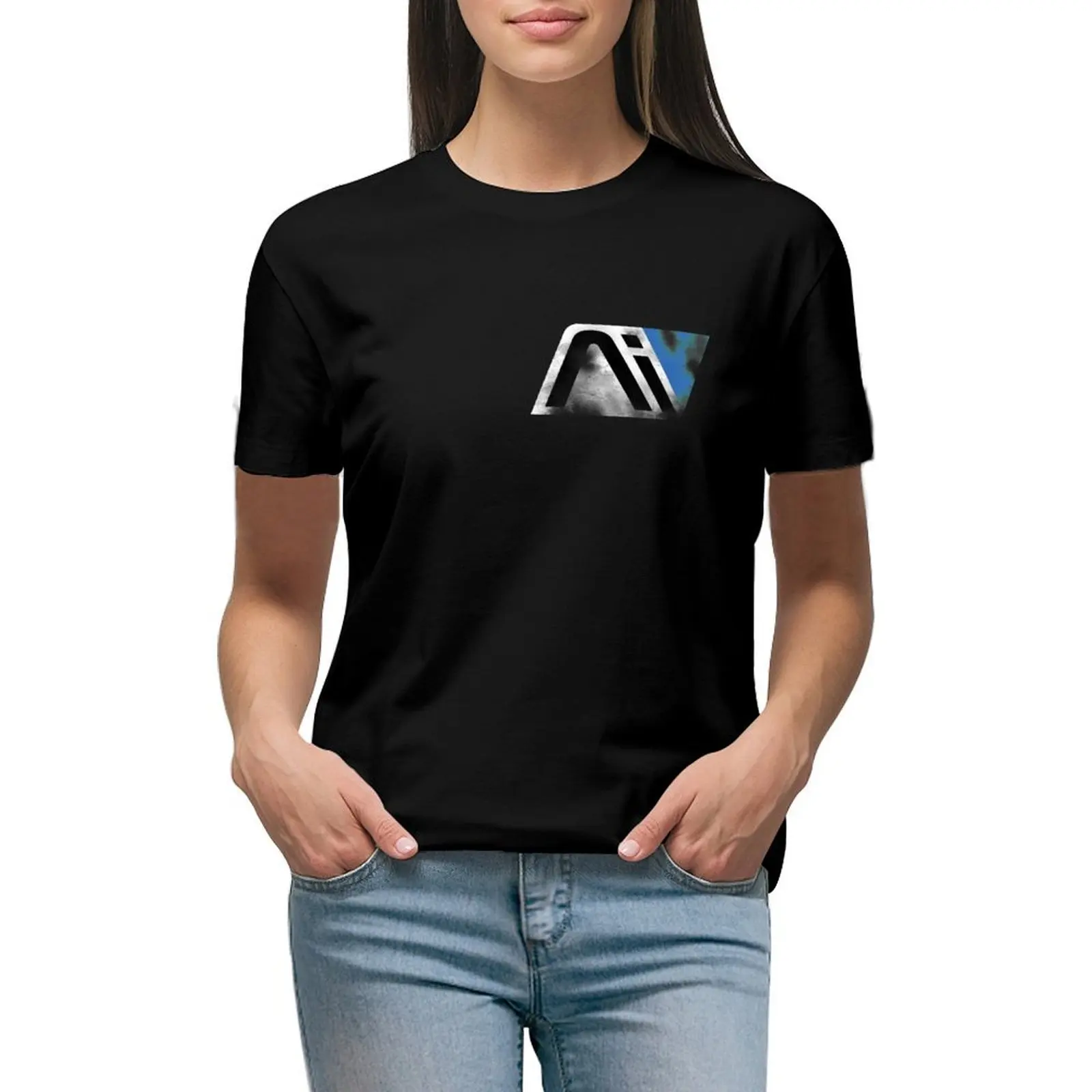 

Andromeda Initiative, Spanning Galaxies! T-shirt female hippie clothes tops ariat shirts for Women