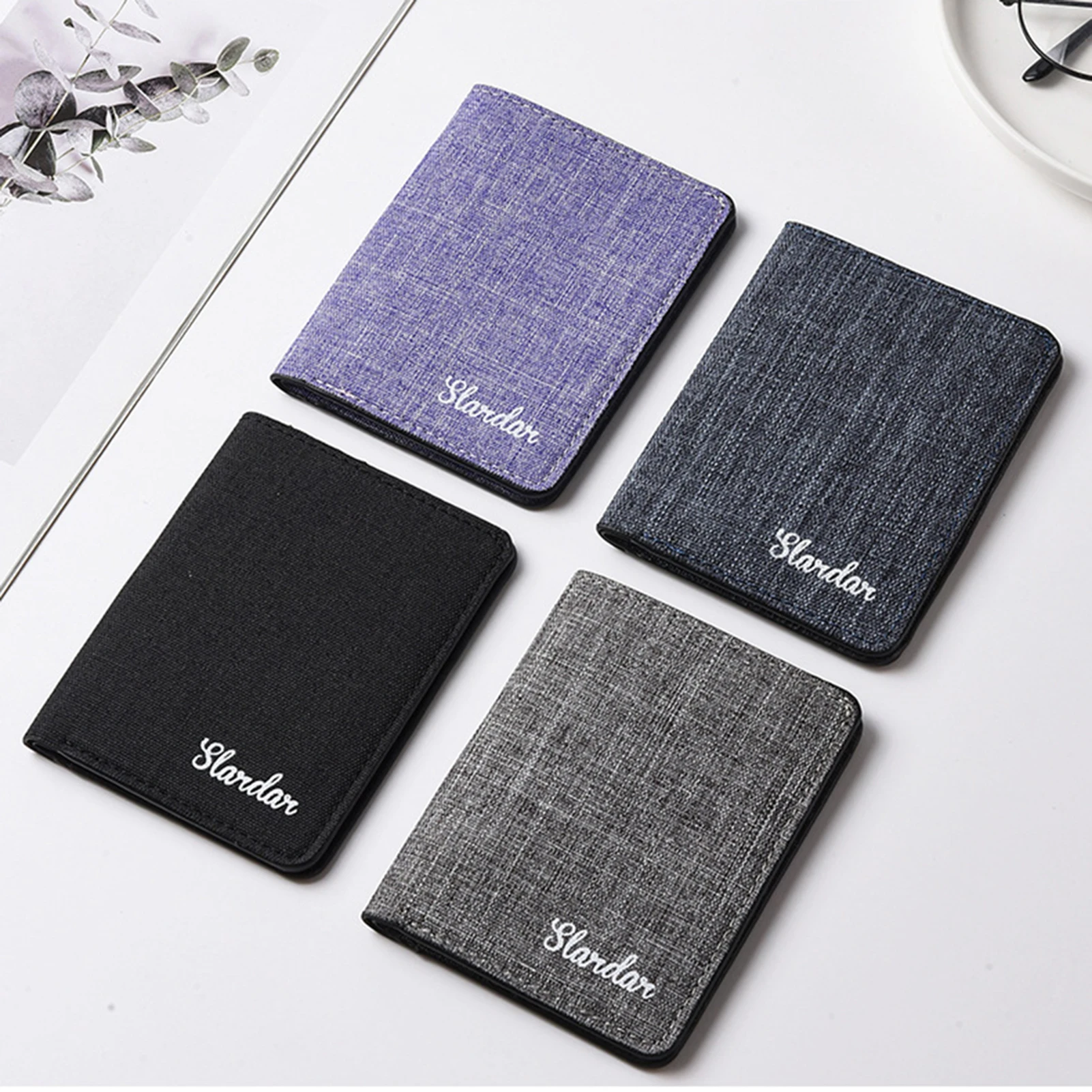 Men's small vintage multi-card-slot purse wallet for daily life dating