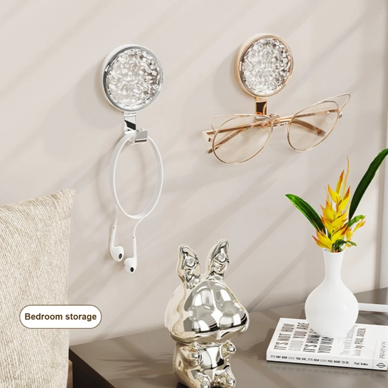 4pcs Waterproof Rustproof Bathroom Hooks with Strong Adhesion for Office Home Use Bathroom Storage Hooks 87HA