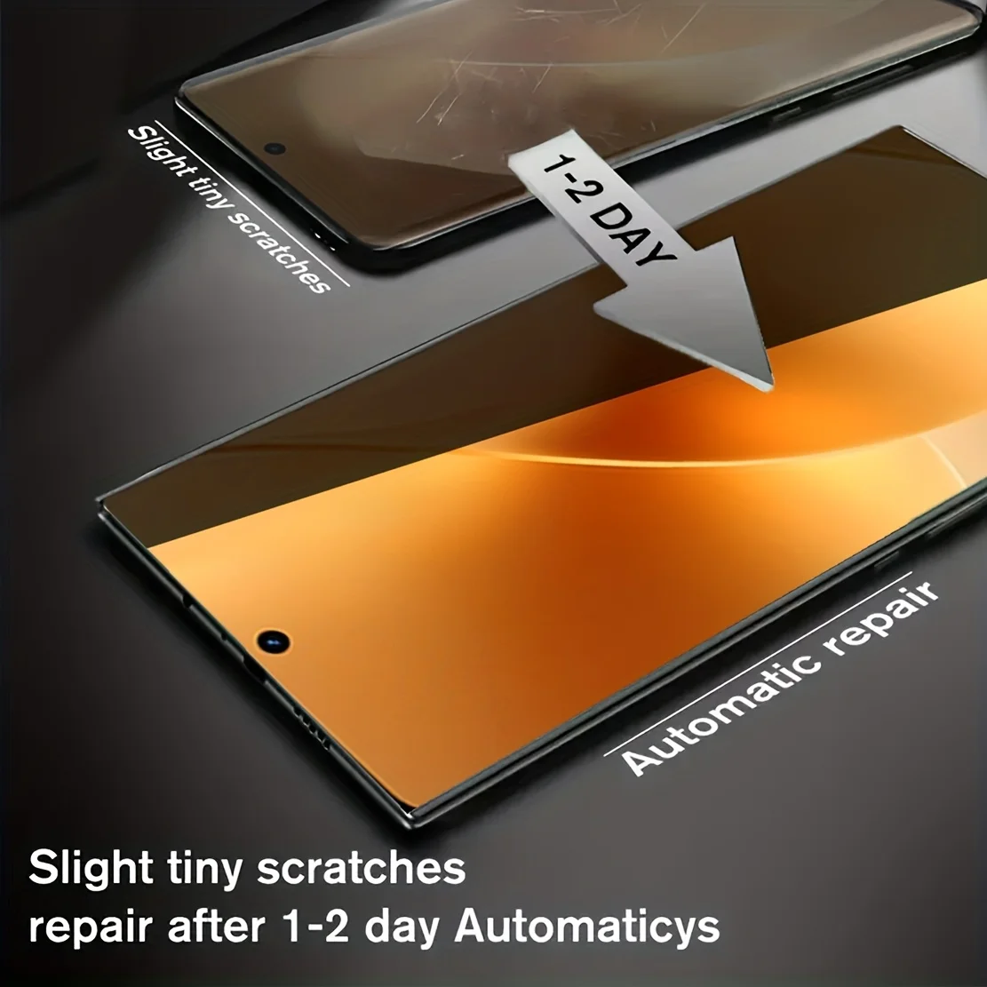 Triple Pack Privacy Hydrogel Screen Protector Film - Enhanced Privacy and Sensor Functionality