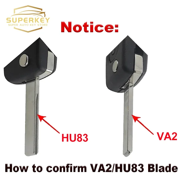 SUPERKEY ดัดแปลงรีโมทรถ Key Shell Flip Case สําหรับ Citroen C2 C3 C4 C5 Berlingo สําหรับ Peugeot 207 307 308 407 607 HU83 VA2 3