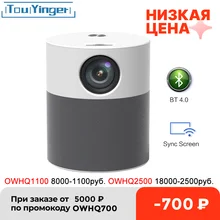 Touyinger Mini-proyector Portátil T9 Native Full HD 1080P Para cine en casa, Vídeo, Película (Android 9,0, Wifi, Bluetooth, Corrección trapezoidal)