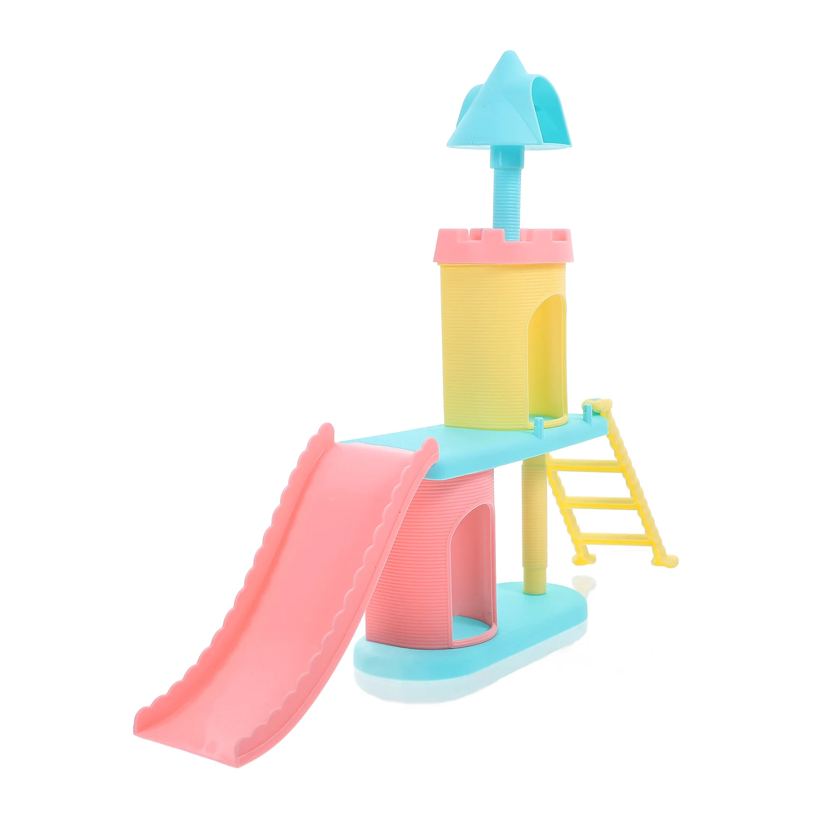 

Castle Slide House Kids Toys Dollhouse Decor Home Ornament Desktop Crafts Ornaments Slideshow Child