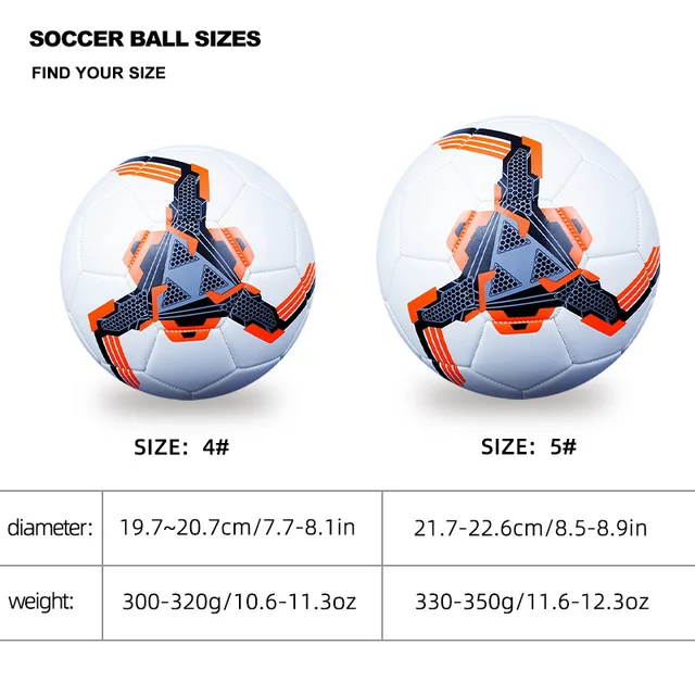 1pc Soccer Ball, Wear-resistant Soft Football For Training Competition,Size 4,5 5