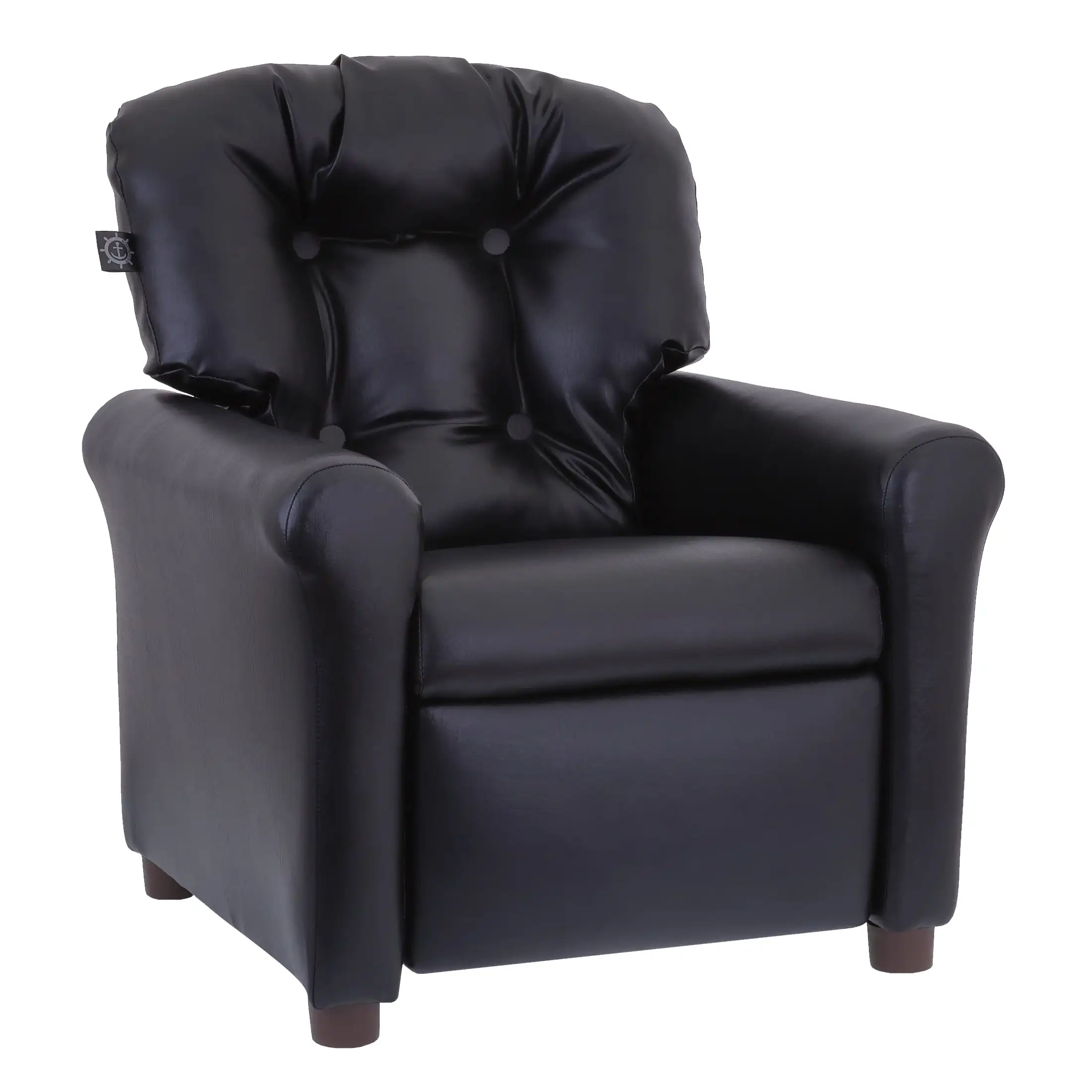 

The Traditional Kids Recliner Chair, Toddler Ages 1-5 Years, PU Faux Leather Black sofas for living room sofa cama