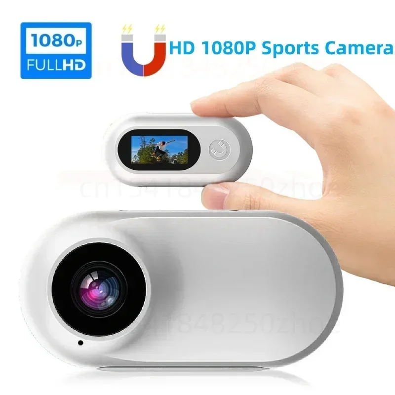 Action Anti Shaking Mini Camera 1080P HD Head Mounted Magnetic Thumb Camcorder Outdoors DV Sport Video Recorder Bike Helmet Cam 4