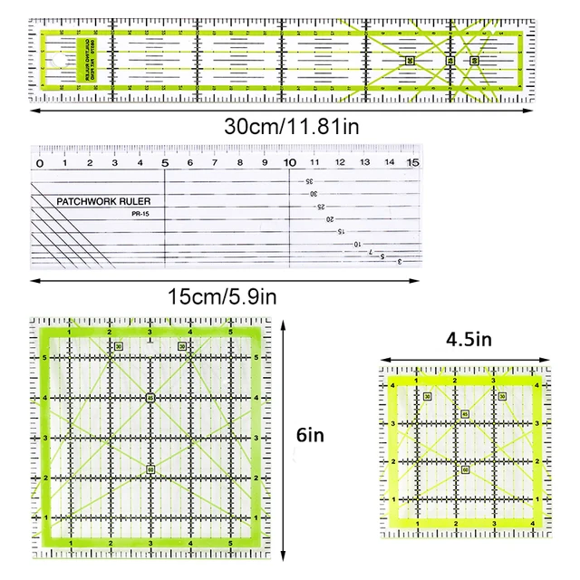 Sewing Tools Patchwork Square Ruler  10 Inch Square Ruler Quilting -  4.5x4.5 - Aliexpress