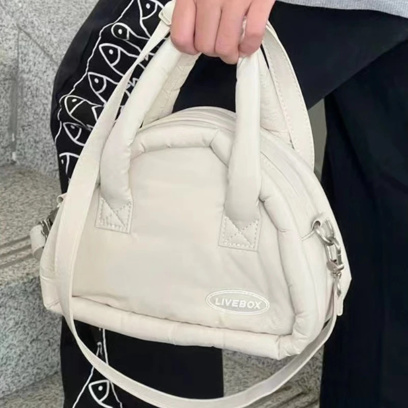 Xiuya Sweet Cute Handbags for Women Fluffy Soft Clouds Casual Crossbody Bag Harajuku Style Summer New Fashion Shoulder Bag crossbody bag,women shoulder bag,women messenger bag