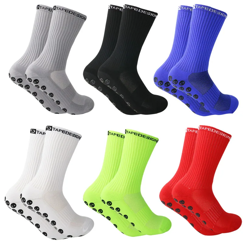 Men and Women Football Socks Sports Socks Non-slip Silicone Bottom Soccer Basketball Grip