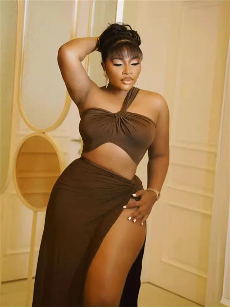 Wmstar Two Piece Set Women Skirts Sets Summer Holiday Sexy Matching Suit Slip Hem Fashion Outfits Wholesale Dropshipping 2024