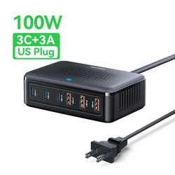 Rocoren 100W GaN 6 - Port USB Fast Charging Station - 100W US Plug