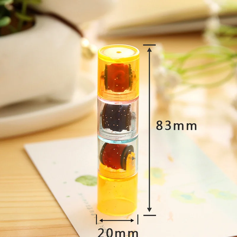 Kids Colorful Ink Pad Stamp Seal Preschool Funny Toy Learning Cartoon DIY Roller Drawing Diary Tool for Boy Girl Ink Pad Gift