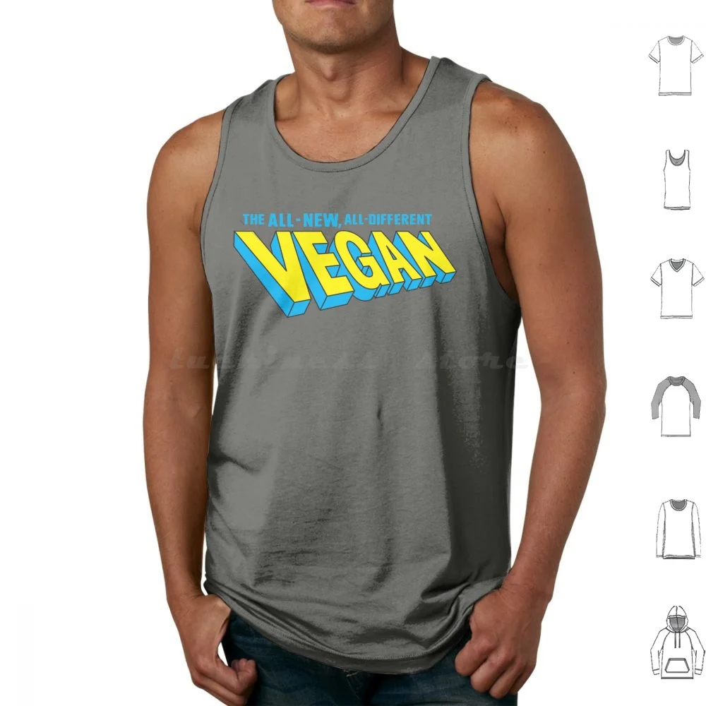 

The All-New , All-Different Vegan Tank Tops Print Cotton Vegan Xmen X Men Comics Comic Books Mutants Mumblingmynah