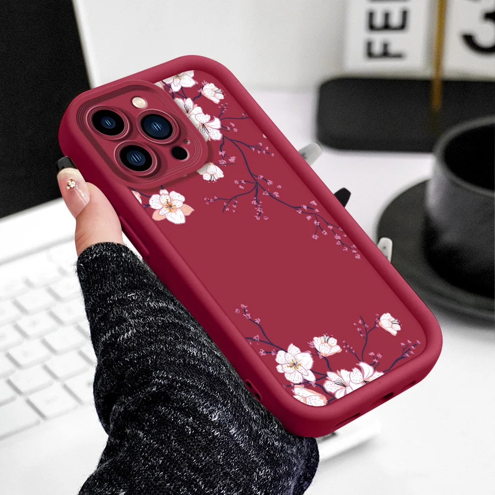 Cover morbida con motivo floreale primaverile per Huawei Honor 600 400 300 200 90 70 Pro Lite Ultra Smart 4G 5G - immagine 4