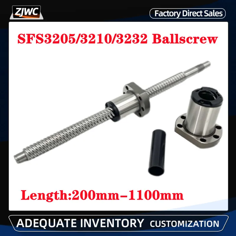 1pc SFS3205 SFS3210/3232 Ball Screw High Speed Big Pitch With End