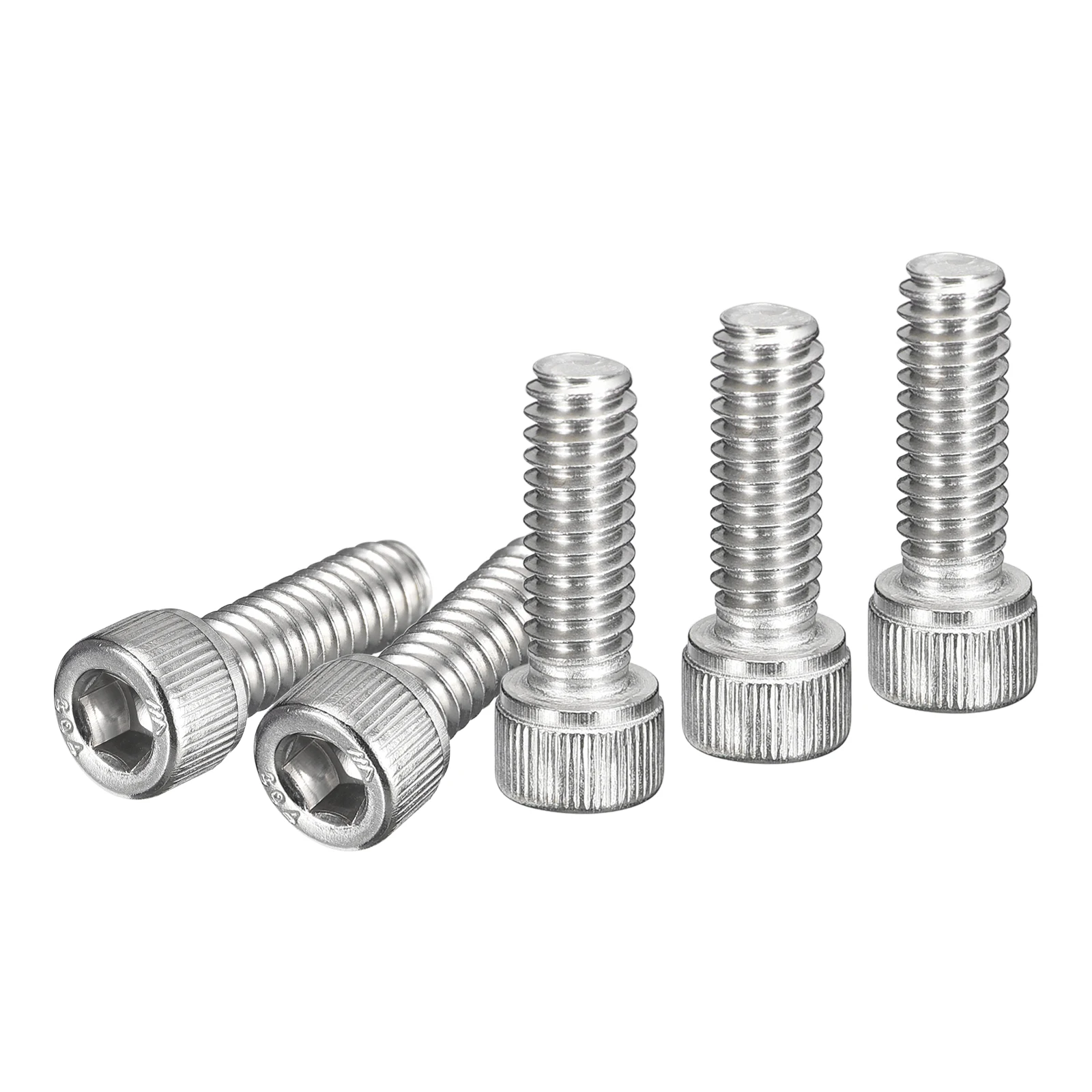 

Uxcell 25/30/50/55 шт 1/4-20x1-1/2 "1/4-20x1-1/4" 1/4-20x 3/4 "304 нержавеющая сталь Серебряная Шестигранная головка с шестигранной головкой