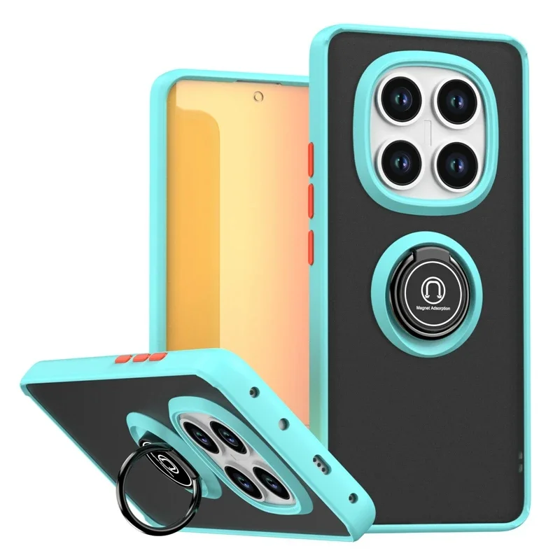 Armor Matte Case with Car Magnetic Ring Holder - Durable Protective Cover