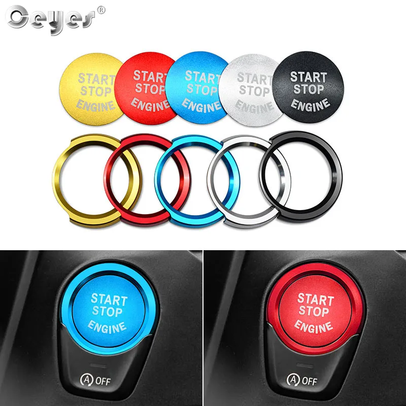 Doofoto Car Styling Engine Button Start Stop Ring Cap For Bmw F20 F21 F22 F23 F30 F31 F10 Decoration Switch Accessories Cover