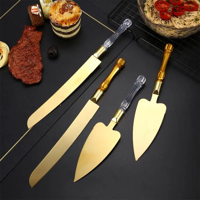 Baking supplies cake tools Stainless Steel Cake Shovel Set Stainless Steel Spatula Baking Tool Cake Shovel Butter Knives For Pie/Pizza/Cheese/Cake Tools