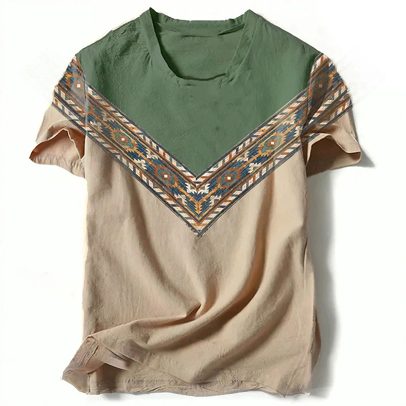 Vintage Men's T-Shirts Summer Casual Short Sleeve Harajuku Print Tops Fashion Streetwear Oversized T-Shirt Mens Clothing 6XL