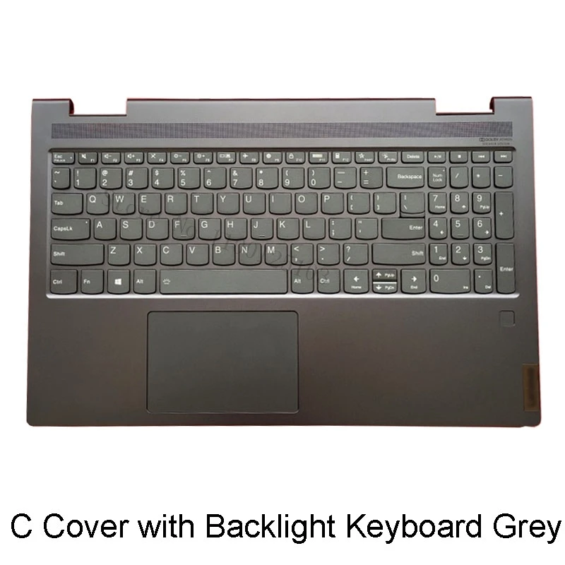 Inferior para Lenovo Yoga 15itl5 2023 Yoga 15c Portátil Lcd Capa Palmrest com Backlight Teclado Cinza Verde Tampa Traseira Novo Case - Imagem 3