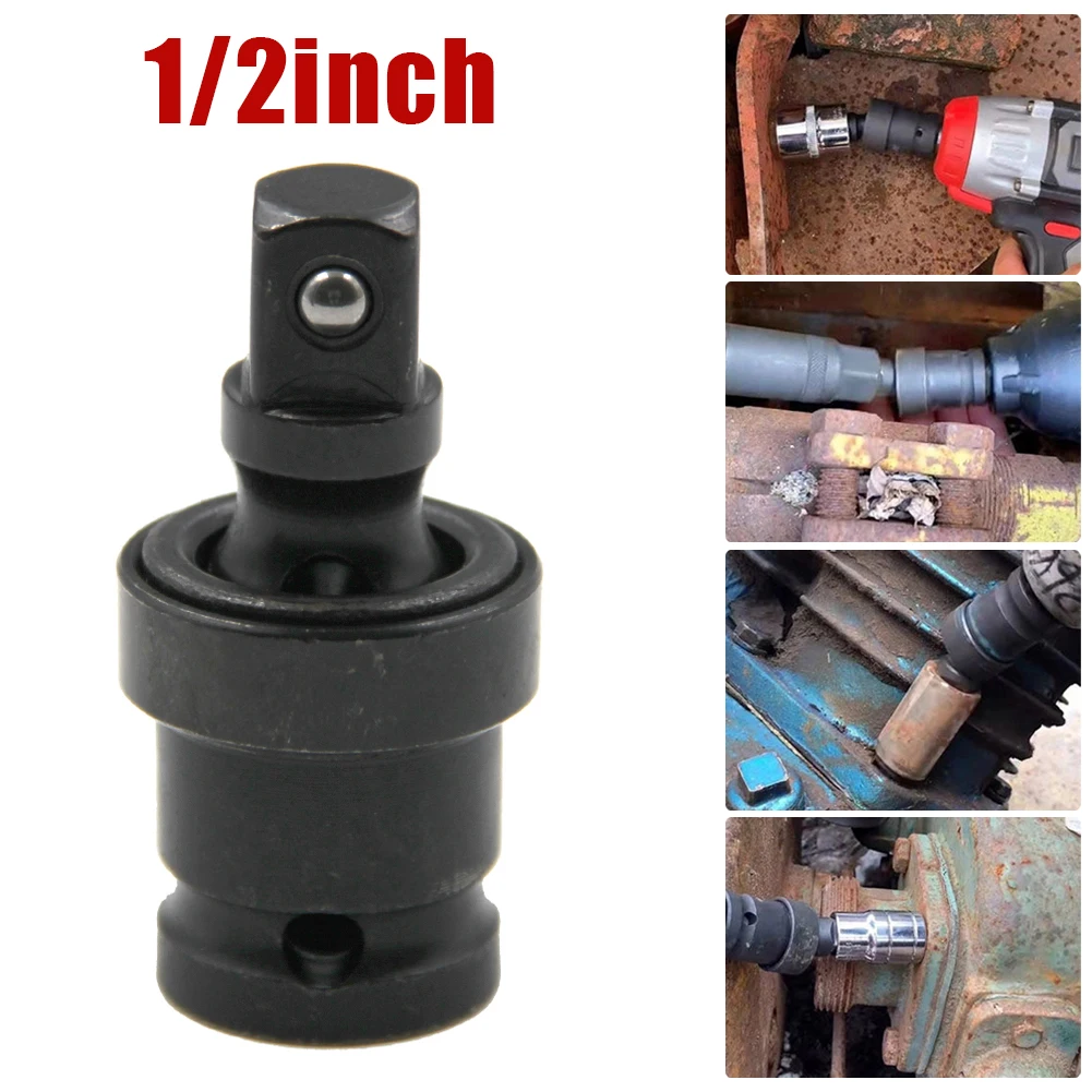 Electric Wrench Accessories 1pcs Degree Swivel Knuckle Joint 1/2 Inch Pneumatic Universal Joints Swivel Socket Adapter Hand Tool