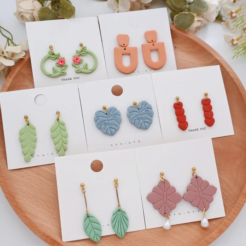 Polymer Clay Cutter Vine Geometry/heart Type Polymer Clay Mold DIY Festival Party Earrings Jewelry Pendant Shape Pottery Tools