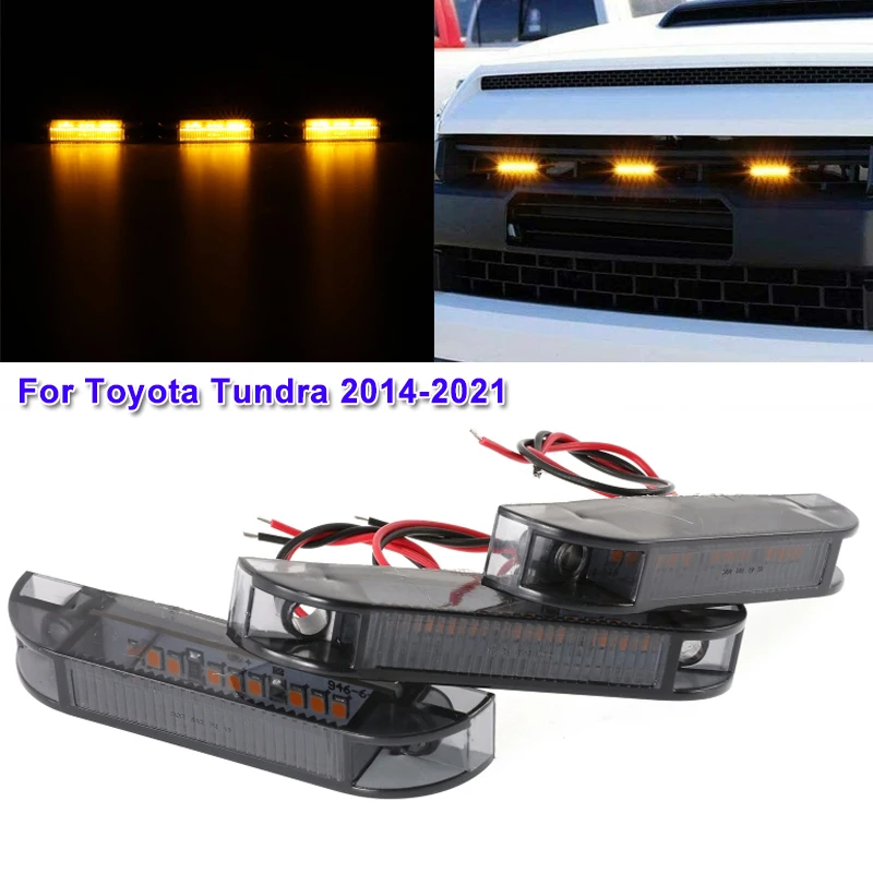 

3 шт., дымчатые линзы для Toyota Tundra 2014-2021