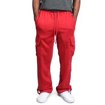 الرجال البضائع Sweatpants الخريف السراويل الطويلة فضفاضة الرياضة صالح الركض وزرة ركض عرق جيب السراويل البضائع السراويل الشارع الشهير - Image 6