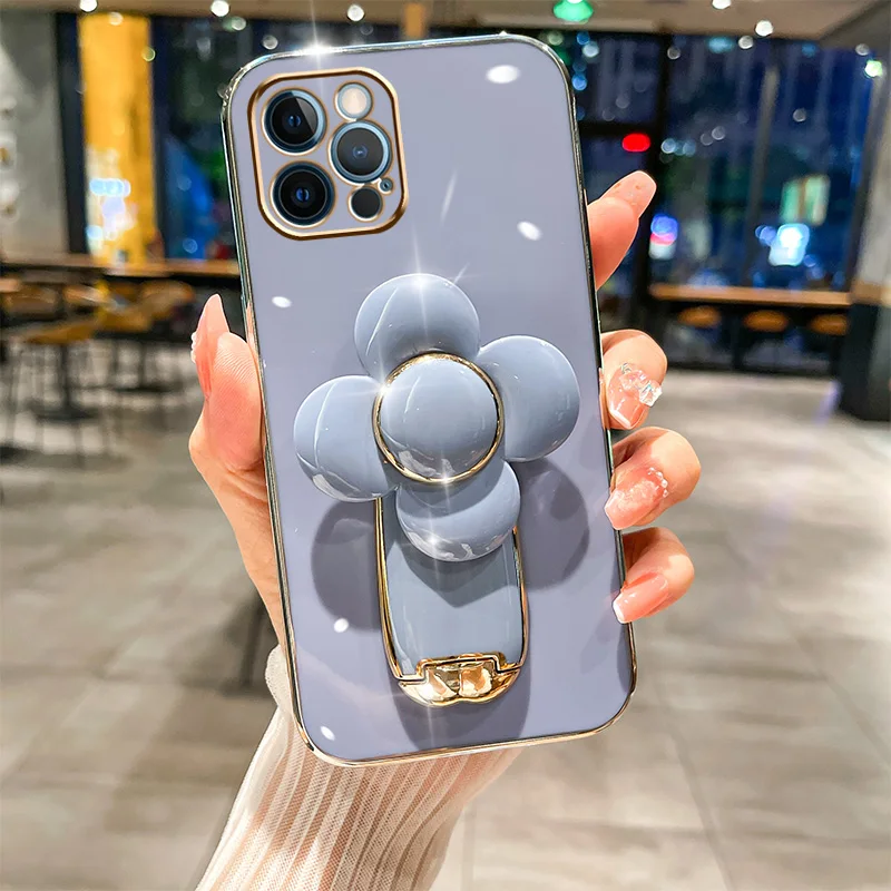 thumbnail image 1 of Funda giratoria con soporte de molino de viento, cubierta chapada en oro para iPhone 15 Pro Max 14 13 12 11 Pro Max XR X XS 7 8 Plus 6S, 1 of 4
