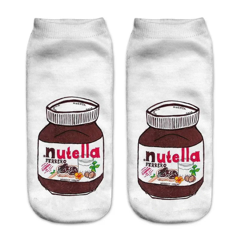 Women's Cute 3D Food Print Cartoon Dessert Socks - Fun & Unique Gift