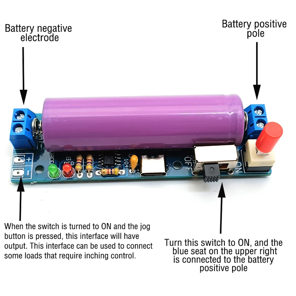 TYPE-C 18650 Lithium Battery Charging Module Diy Kit DC3.7V Lithium Li Battery Charging Charger Board DIY Power Bank 2