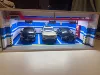 1:18 Model Car Garage Scene Underground Parking Lot Double Parking Space Display Box Dust Cover Children Toys 6