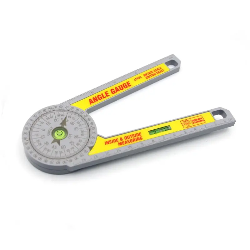 360 Degree Miter Saw Protractor High Accuracy Angle Finder Goniometer Measuring Ruler Tool R7UA