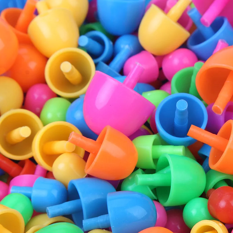 296 Pieces/Set Mushroom Nail Bead Toys Kids 3D Combination Jigsaw Puzzle Games Children DIY Educational Toys Building Blocks 3