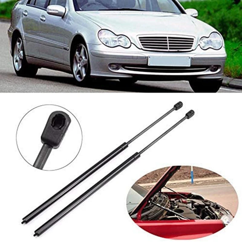 Front Engine Hood Support Rod Lift Hood Hydraulic Gas Jackstay Strut Bars for Mercedes-Benz W203 C230