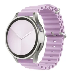 Ocean Blue Silicone Watch Band - Premium 22mm/20mm Strap - 22mm watch band (Light purple 20)