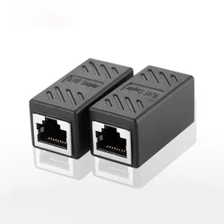 Enhanced Ethernet Adapter RJ45 Connector for Network Extension - Female to Female (5pcs)