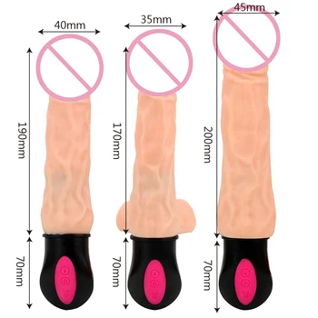 Bendable Sex Toys for Woman 12 Mode Realistic Dildo Vibrator Heating Female Masturbation Flexible Soft Silicone Vagina Massager 6