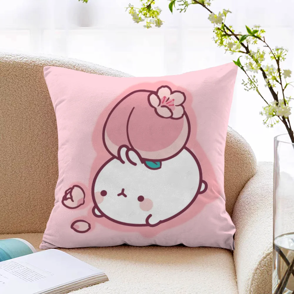 

Molang Cushions Sofa Cushion Cover 45x45cm Ornamental Pillows for Living Room Pillowcase 40*40 Decorative Pillowcases 40x40 Home