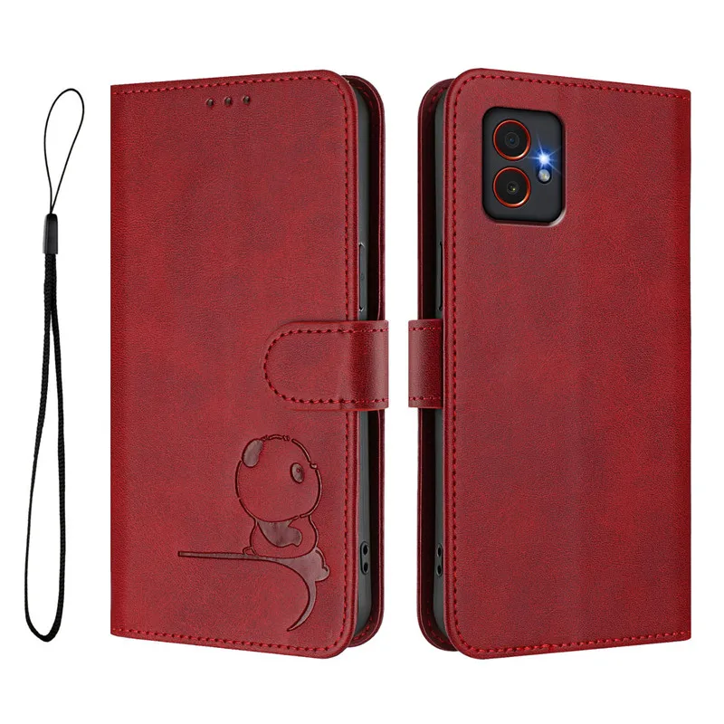 Premium Flip Leather Wallet Case with RFID Protection and Magnetic Stand