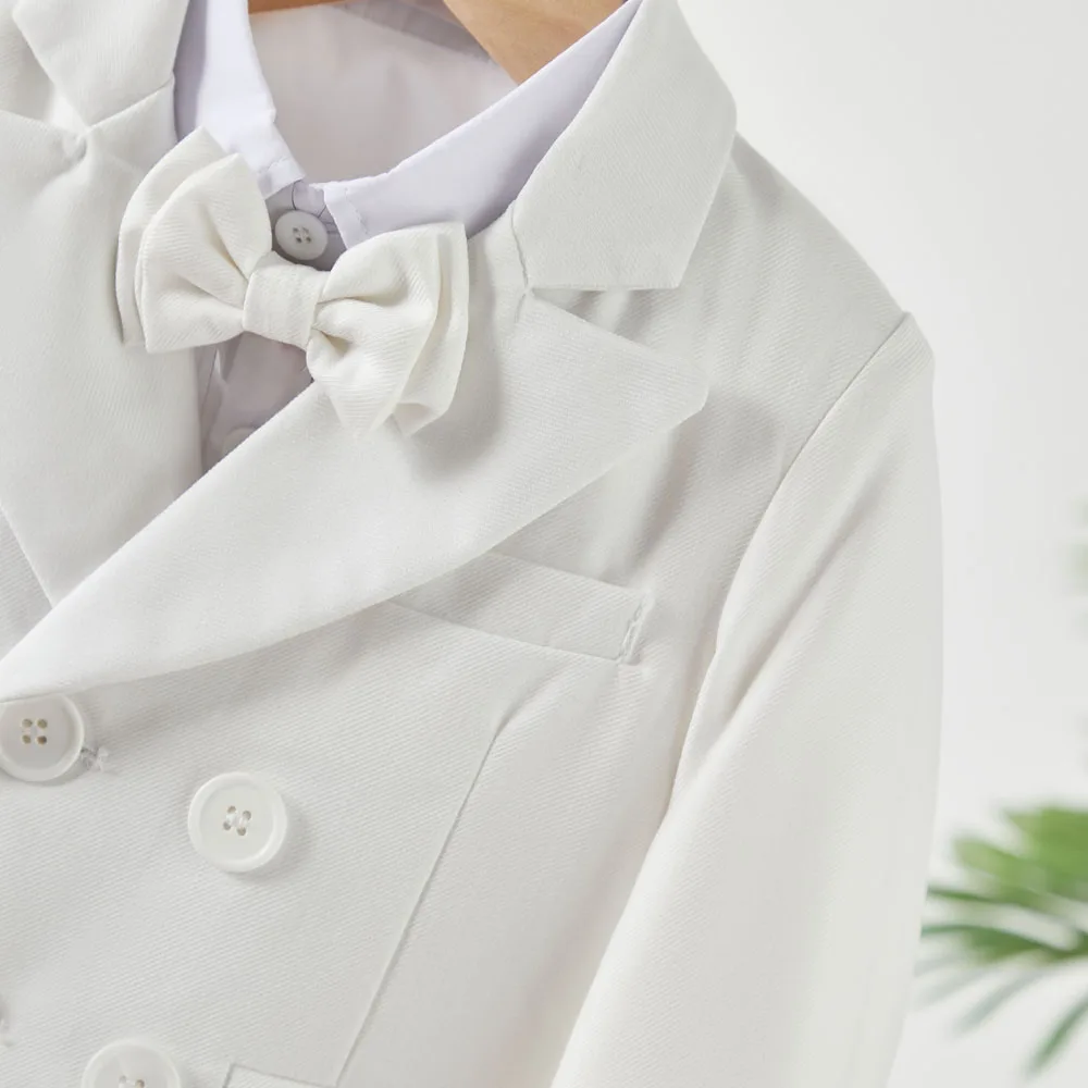 Baby Boy White Gentleman Suit 5