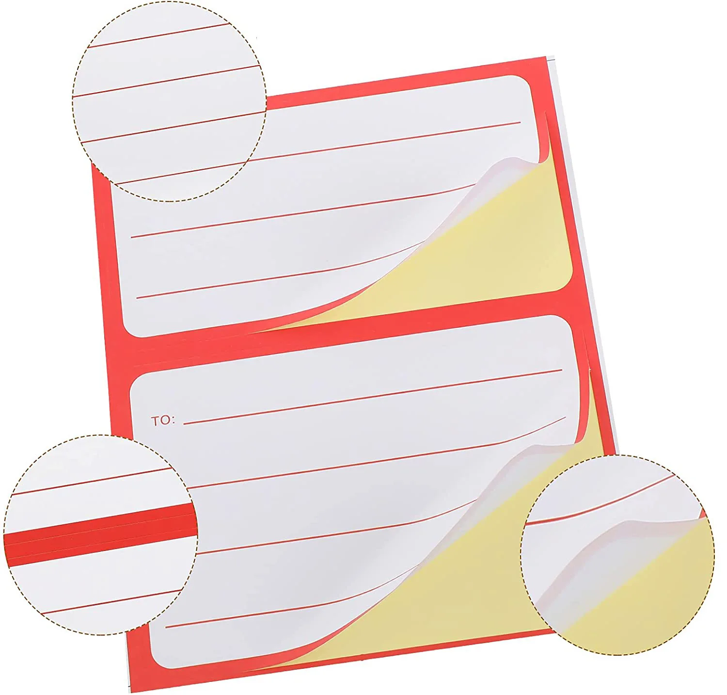 Universal Address Mailing Label Sticker Self-adhesive Handwritten Stickers Mailing Box Envelopes Shipping Labels 50Pcs