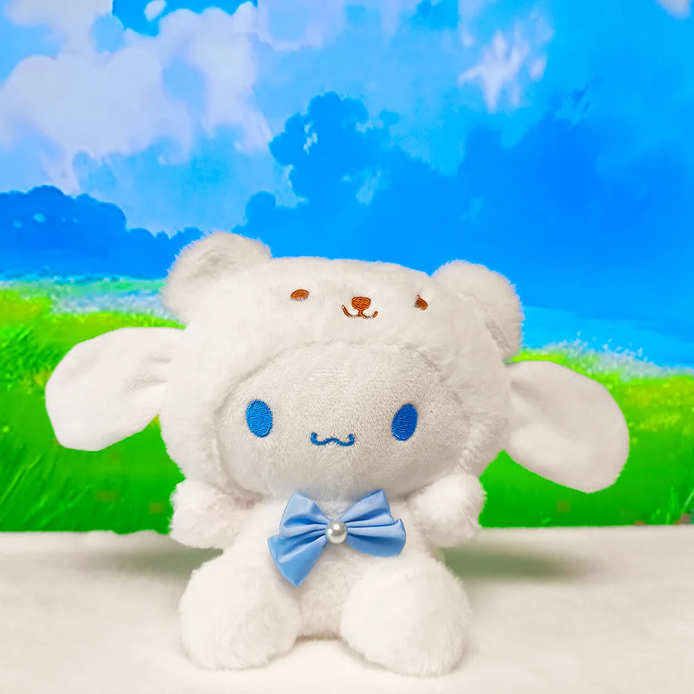 thumbnail image 1 of 20CM Sanrio Anime Plush Toy Hello Kitty Cinnamon Roll Plush Toy Plush Cute Cartoon Doll Children's Doll Cute Gift Gift, 1 of 5