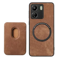 Premium 2 - in - 1 Detachable Leather Card Holder Case - Xiaomi 11T (Brown)