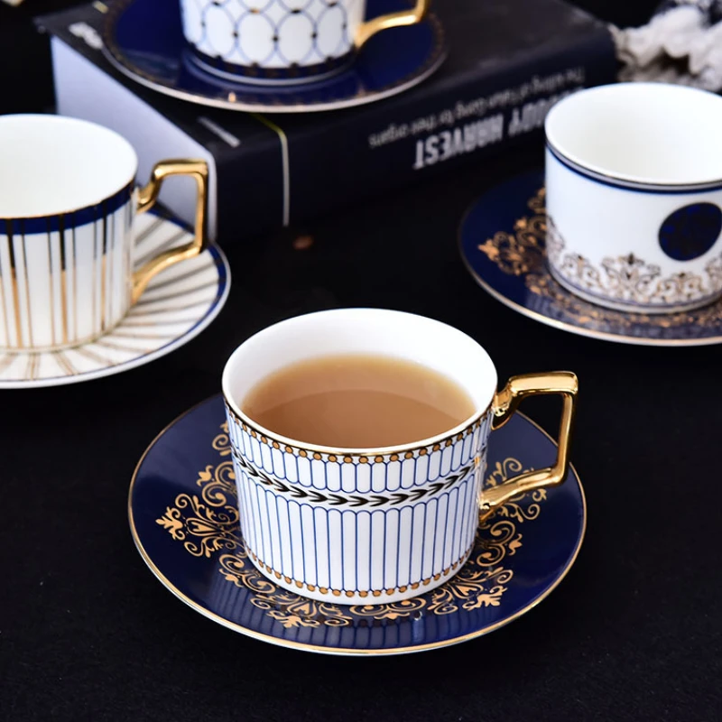 Lavender Tea Cup & Saucer Set, Flower Hand Painted Glass Cup Gift for Her,  Provence Home Decor and Tableware 