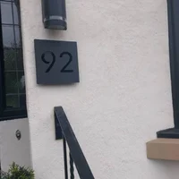 ป้ายเลขที่บ้านอะคริลิคแบบกำหนดเอง ป้ายที่อยู่บ้าน ป้ายถนน ตัวอักษร 3 มิติ ป้ายดิจิตอล ป้ายชื่อบ้าน ป้ายตกแต่งบ้าน ป้ายขนาดใหญ่ 6