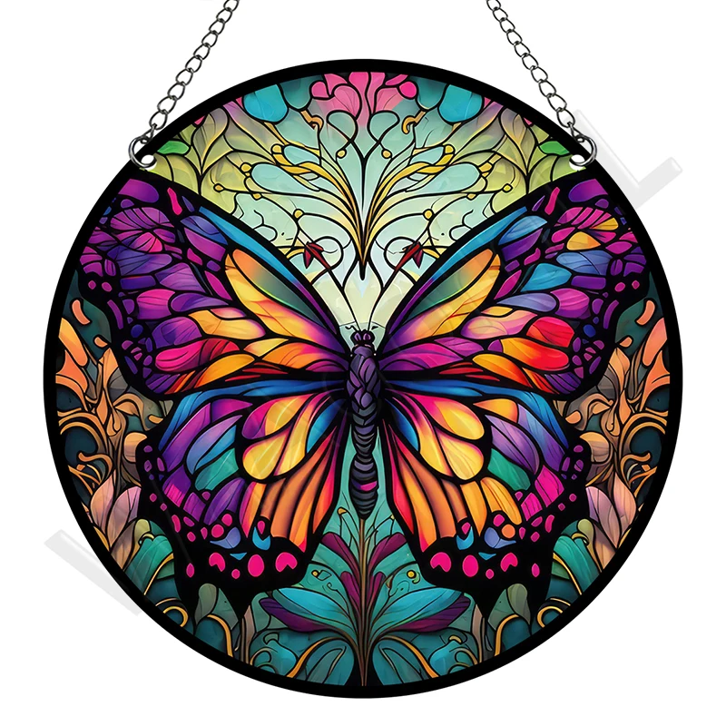 Description Picture 3 of itemRetro Window Acrylic Board Vintage Home Wall Art Mural Acrylic Sign Suncatcher Acrylic Sheet Room Decor Garden Decoration Plate