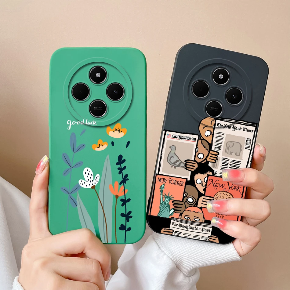 Leisure Flowers Soft Silicone Phone Case with Enhanced Lens Protection