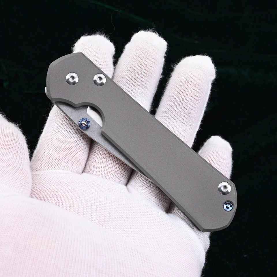 Green Thorn Small Sebenza 31 VG10 Blade Titanium Handle Folding